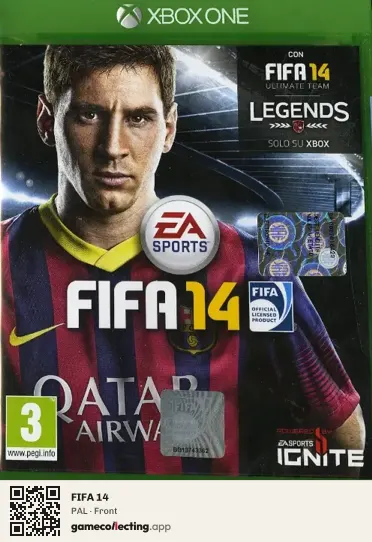 FIFA 14 Xbox One, PAL box front