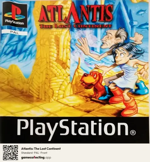 Atlantis: The Lost Continent PlayStation, PAL box front