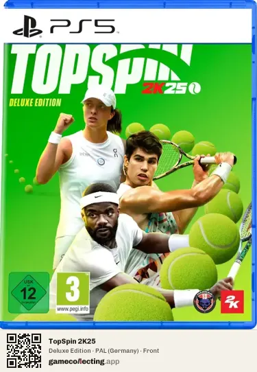TopSpin 2K25 PlayStation 5, Germany box front