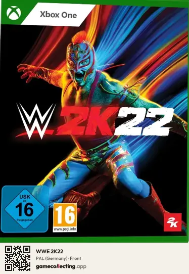WWE 2K22 Xbox One, Germany box front