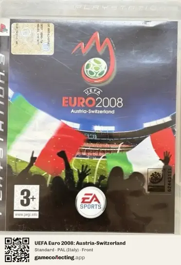 UEFA Euro 2008: Austria-Switzerland PlayStation 3, Italy box front