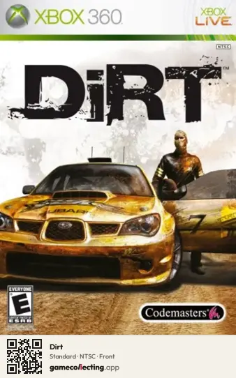 Dirt Xbox 360, NTSC box front