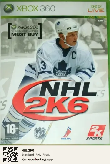 NHL 2K6 Xbox 360, PAL box front