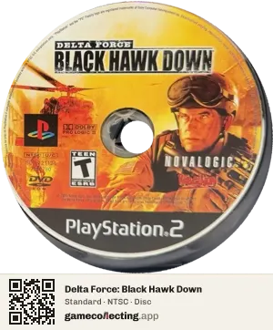 Delta Force: Black Hawk Down PlayStation 2, NTSC disc