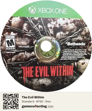 The Evil Within Xbox One, NTSC disc