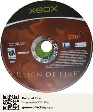 Reign of Fire Xbox, NTSC disc
