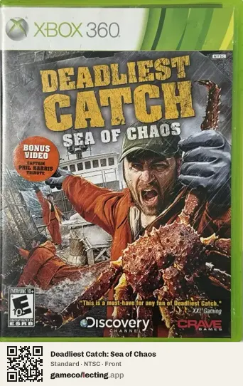 Deadliest Catch: Sea of Chaos Xbox 360, NTSC box front