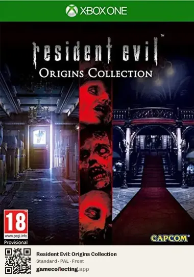 Resident Evil: Origins Collection Xbox One, PAL box front