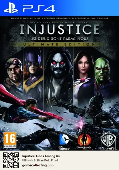 Injustice: Gods Among Us PlayStation 4, PAL box front
