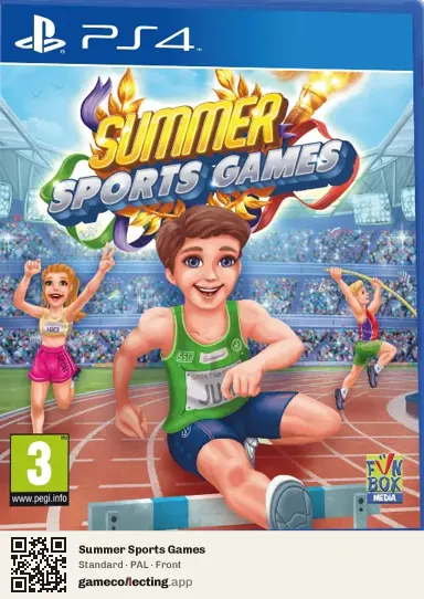 Summer Sports Games PlayStation 4, PAL box front