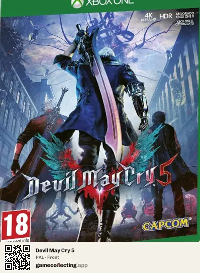 Devil May Cry 5 Xbox One, PAL box front