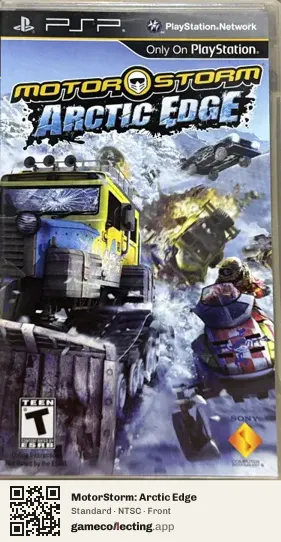 MotorStorm: Arctic Edge PlayStation Portable, NTSC box front