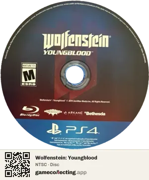 Wolfenstein: Youngblood PlayStation 4, NTSC disc