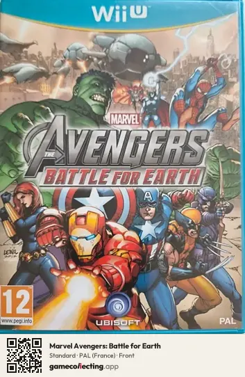 Marvel Avengers: Battle for Earth Nintendo Wii U, France box front