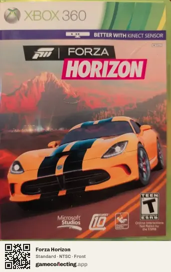 Forza Horizon Xbox 360, NTSC box front