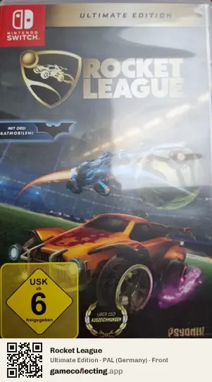 Rocket League Nintendo Switch, Germany box front