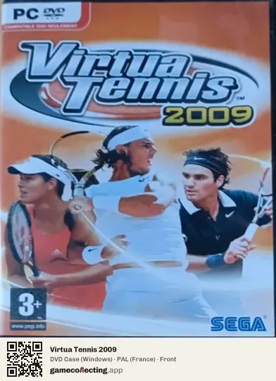 Virtua Tennis 2009 Computer, France box front