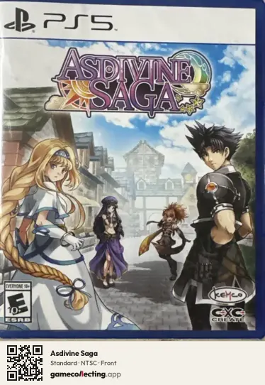 Asdivine Saga PlayStation 5, NTSC box front