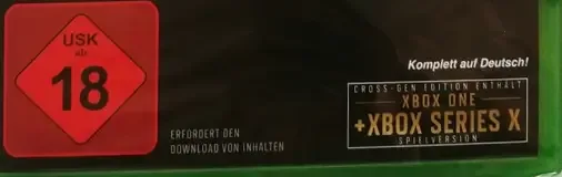 Call of Duty: Vanguard, the USK square on its front