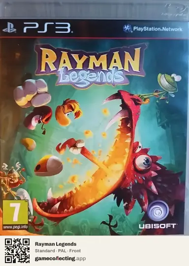 Rayman Legends PlayStation 3, PAL box front