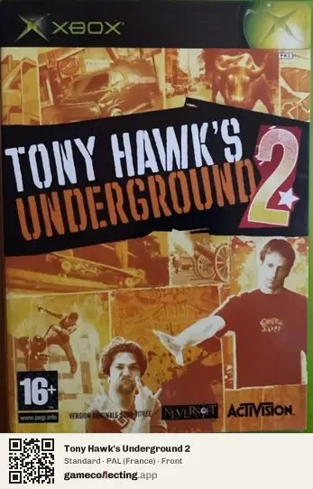 Tony Hawk's Underground 2 Xbox, France box front