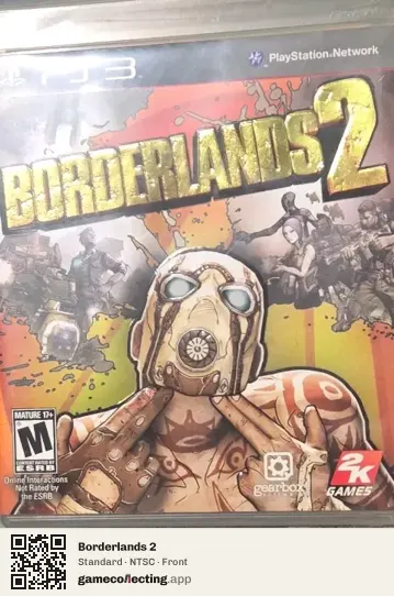 Borderlands 2 PlayStation 3, NTSC box front