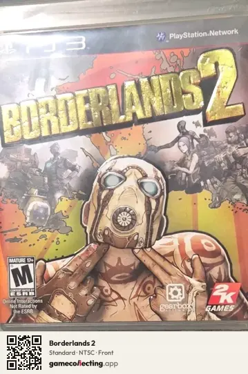 Borderlands 2 PlayStation 3, NTSC box front