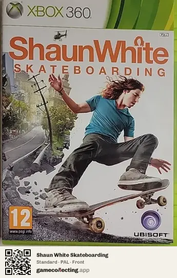 Shaun White Skateboarding Xbox 360, PAL box front