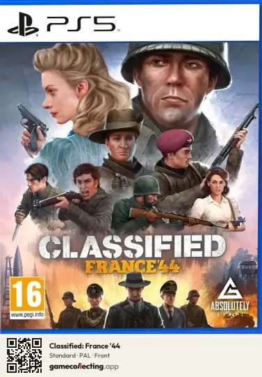 Classified: France '44 PlayStation 5, PAL box front