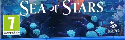 Sea of Stars, the PEGI square on its front
