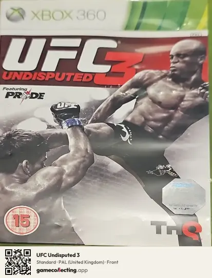 UFC Undisputed 3 Xbox 360, United Kingdom box front