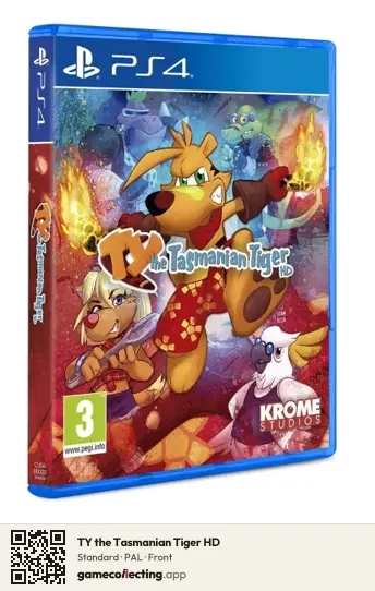 TY the Tasmanian Tiger HD PlayStation 4, PAL box front