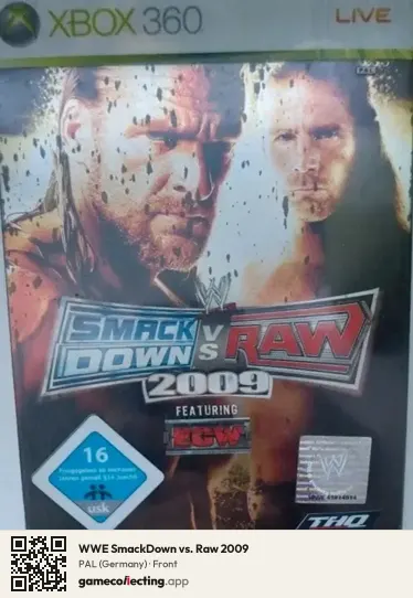 WWE SmackDown vs. Raw 2009 Xbox 360, Germany box front