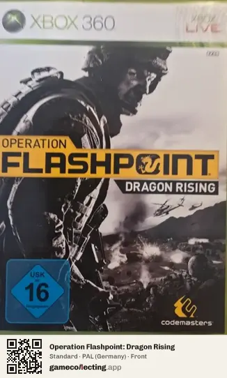 Operation Flashpoint: Dragon Rising Xbox 360, Germany box front