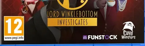 Lord Winklebottom Investigates, the PEGI square on its front