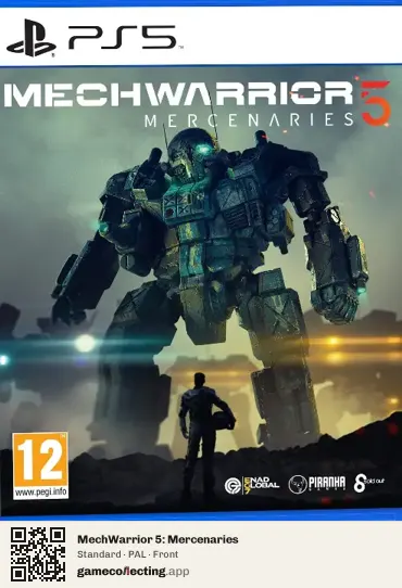 MechWarrior 5: Mercenaries PlayStation 5, PAL box front