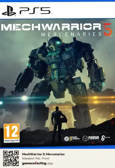 MechWarrior 5: Mercenaries PlayStation 5, PAL box front