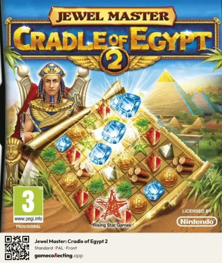 Jewel Master: Cradle of Egypt 2 Nintendo DS, PAL box front