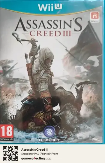 Assassin's Creed III Nintendo Wii U, France box front