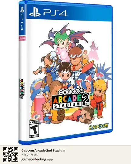 Capcom Arcade 2nd Stadium PlayStation 4, NTSC box front