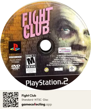 Fight Club PlayStation 2, NTSC disc