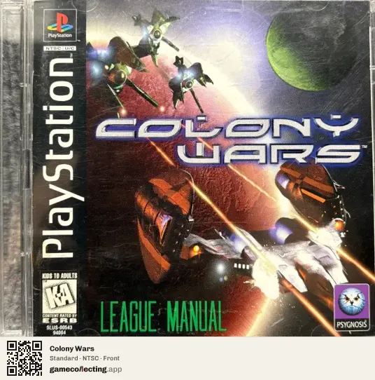 Colony Wars PlayStation, NTSC box front