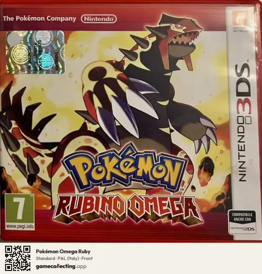 Pokémon Omega Ruby Nintendo 3DS, Italy box front
