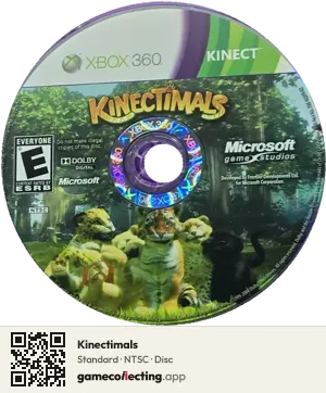 Kinectimals Xbox 360, NTSC disc