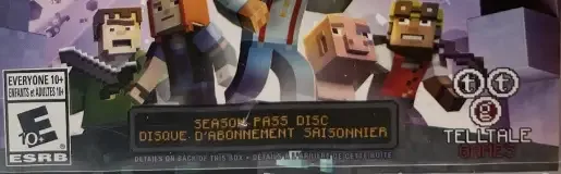 Minecraft: Story Mode, the ESRB box on its front