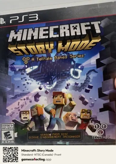 Minecraft: Story Mode PlayStation 3, Canada box front