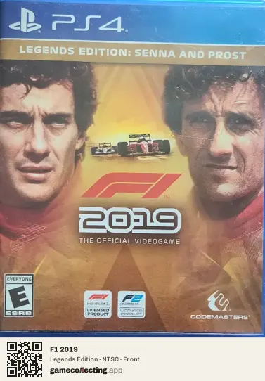 F1 2019 PlayStation 4, NTSC box front