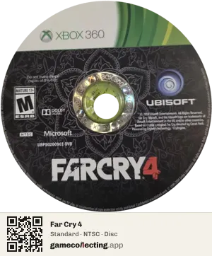 Far Cry 4 Xbox 360, NTSC disc