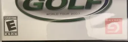 ProStroke Golf: World Tour 2007, the ESRB box on its front