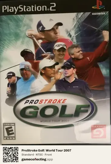 ProStroke Golf: World Tour 2007 PlayStation 2, NTSC box front